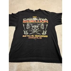 2013 Carolina Rebellion concert t-shirt Men's Size Large Black Short Sleeve